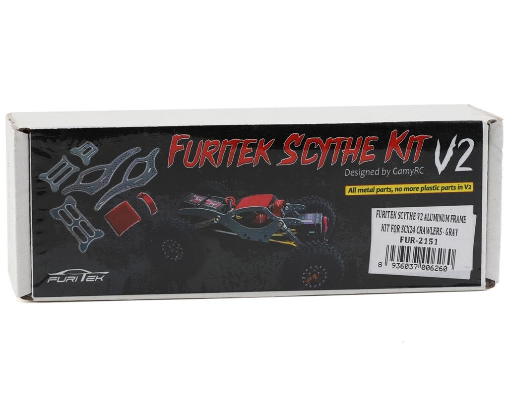 Furitek Scythe V2 Aluminum Frame Kit Grey Axial SCX24 FRU2151 FUR2151 FUR-2151