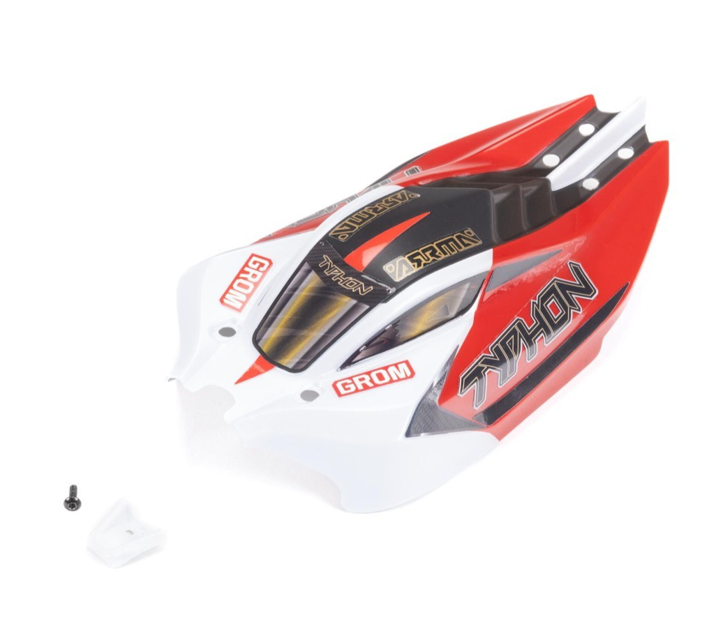 ARRMA ARA412006 412006 Typhon Grom Replacement Body Red
