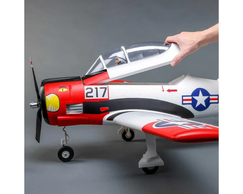 E-flite EFlite T28 T-28 Trojan 1.2m BNF Bind in Fly Basic Electric RC Airplane