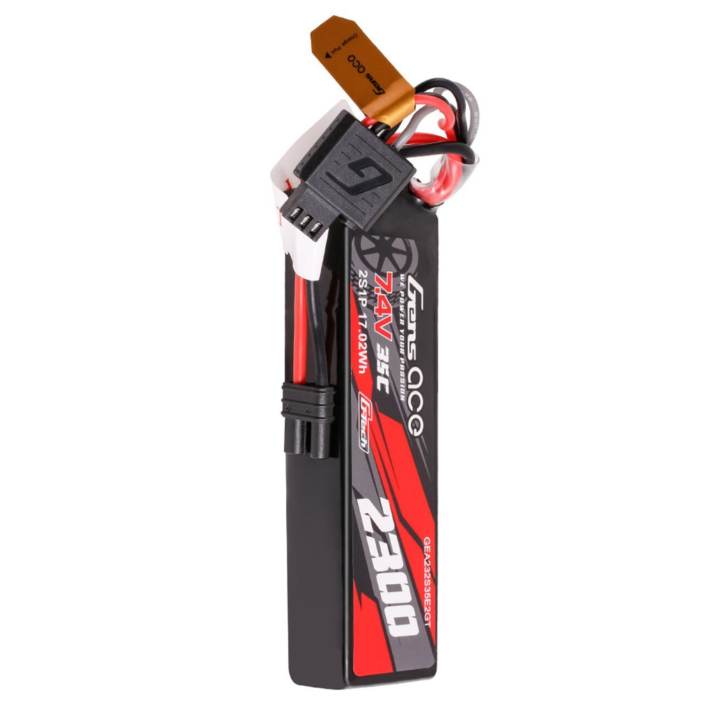 Gens ace 2300mAh 2S 35C 7.4V G-Tech Lipo Battery Pack with IC2 Plug : ARRMA GROM