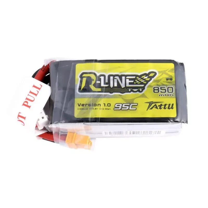 Tattu 850mAh 14.8V 95C 4S Lipo Battery XT30 Plug For FPV RC Drone Quadcopter