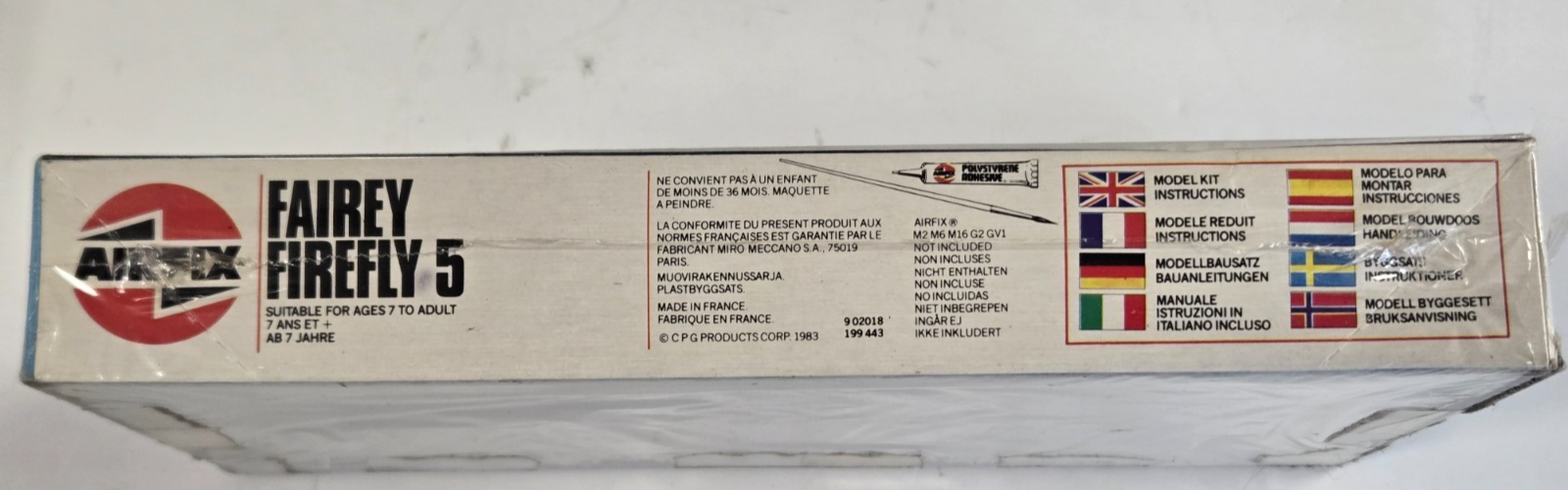 Vintage Airfix 1/72 Fairey Firefly 5 Plastic Model Airplane Kit