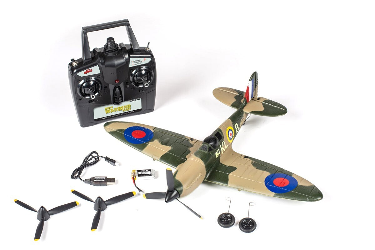 Rage RC Supermarine Spitfire Micro RTF Airplane w/ Pilot Assist PASS RGRA1303