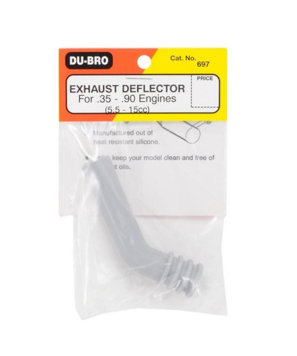 DuBro RC Remote Control Nitro Engine Exhaust Deflector .35 to .91 Engines DUB697