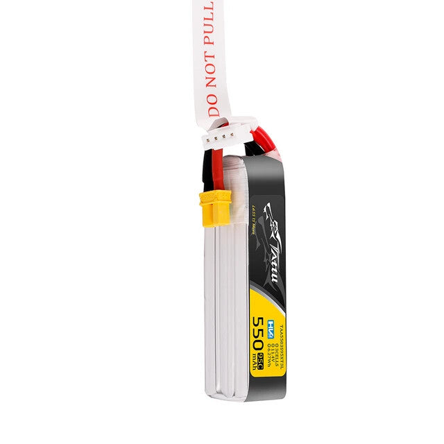 Tattu 550mAh 3S 95C 11.4V HV Lipo RC Airplane Battery Long Pack With XT30 Plug