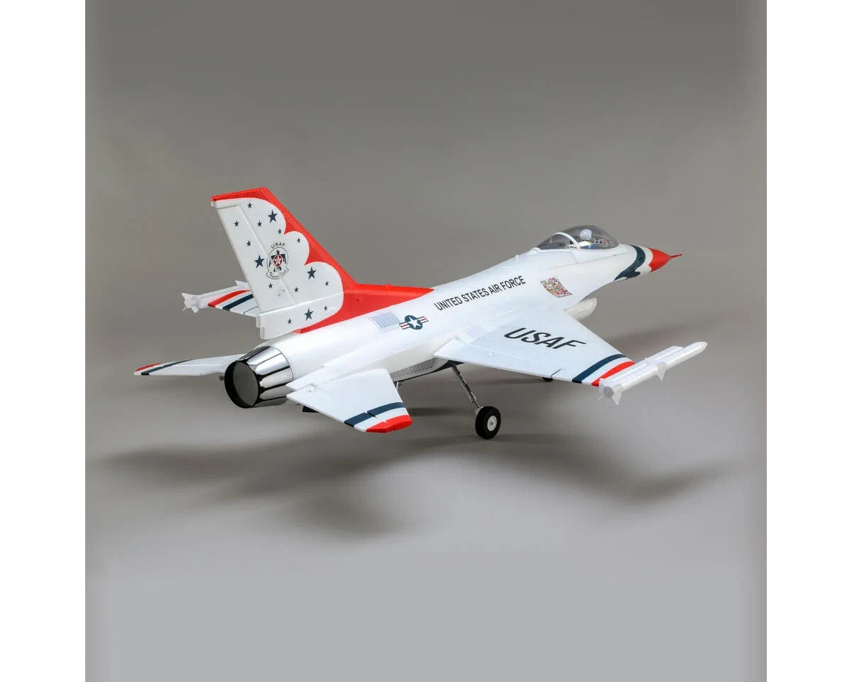 E-flite EFlite F-16 F16 70mm Thunderbirds EDF BNF Basic Jet Airplane AS3X & SAFE