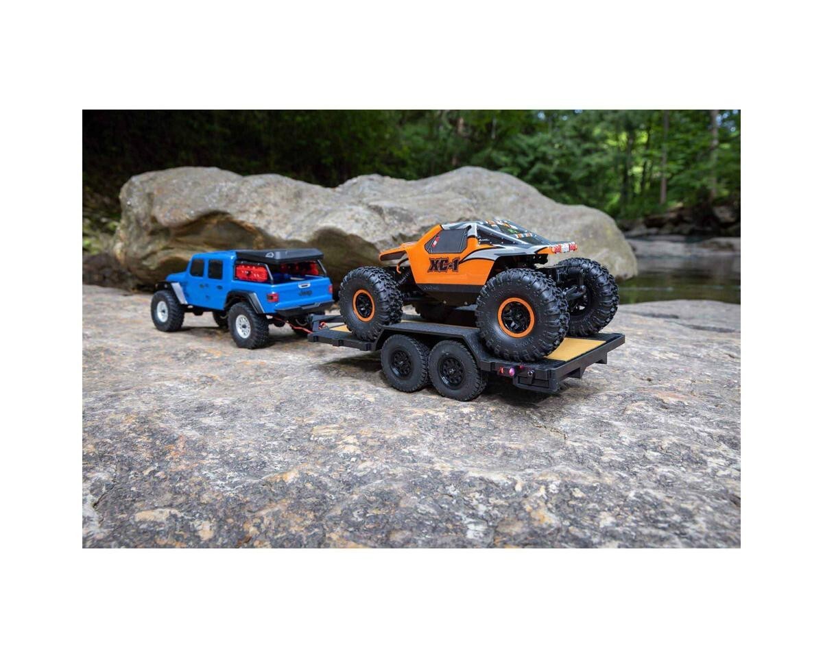 Axial SCX24 1/24th Scale Flat Bed Mini Vehicle Trailer w/LED Taillights AXI00009