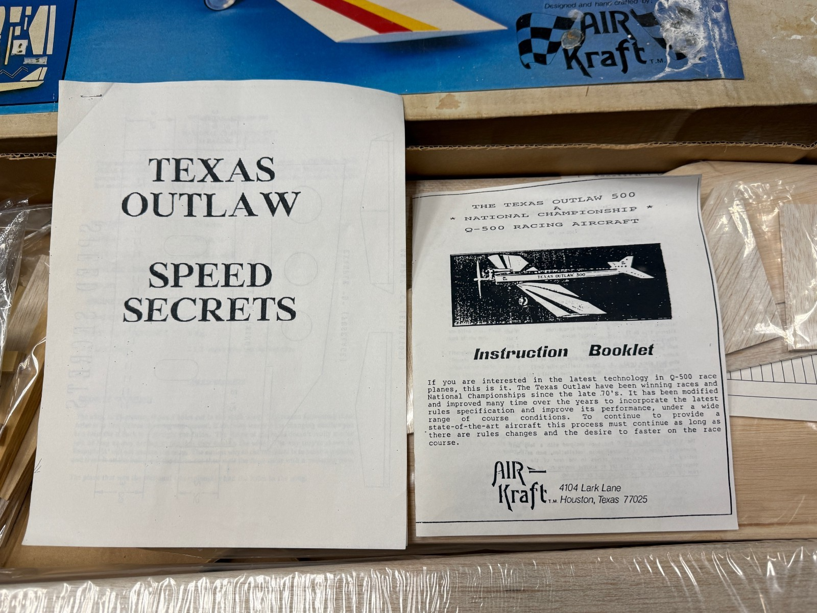 New in Box Air Kraft Texas Outlaw 500 Quicky RC Remote Control Airplane ARC