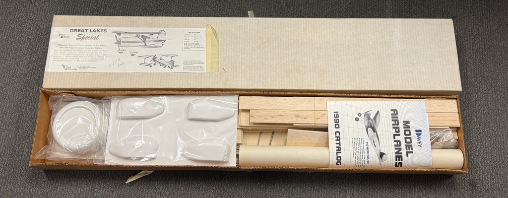 Davey Systems Great Lakes Special Balsa Wood RC Remote Control Airplane Kit