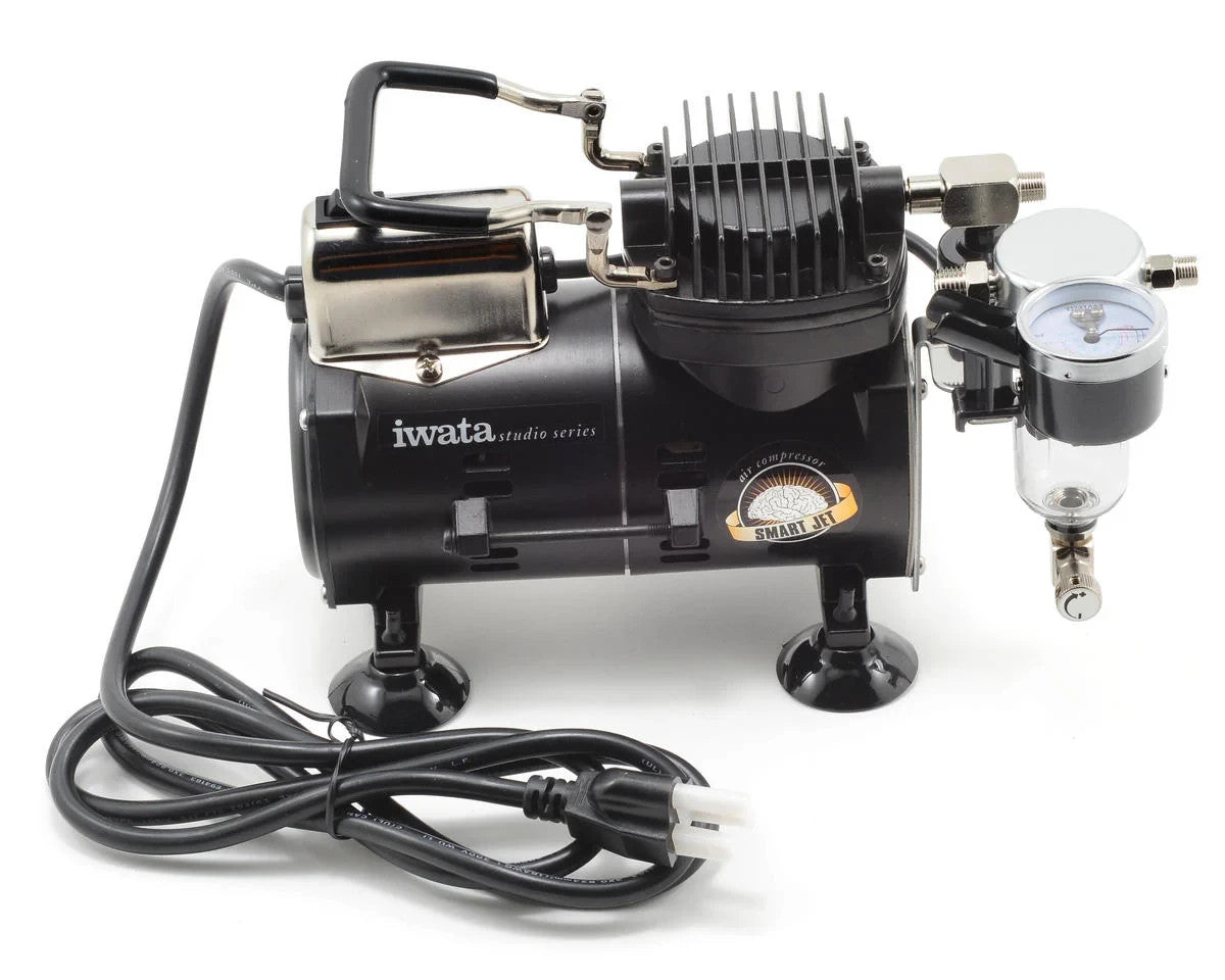 Iwata Airbrushes Smart Jet oil-less piston air Compressor w/ Hoses IWAIS850 HH