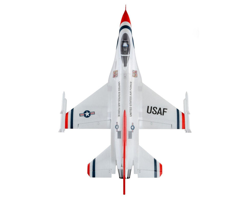 E-flite EFlite F-16 F16 70mm Thunderbirds EDF BNF Basic Jet Airplane AS3X & SAFE