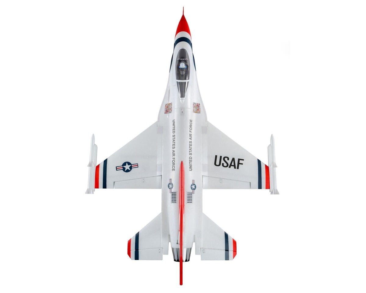 E-flite EFlite F-16 F16 70mm Thunderbirds EDF BNF Basic Jet Airplane AS3X & SAFE