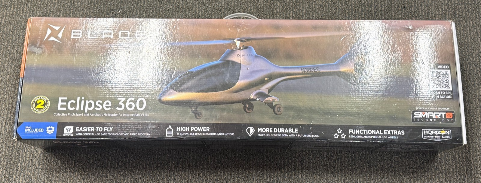 Blade Eclipse 360 BNF Bind In Fly Basic RC Helicopter AS3X SAFE BLH01250