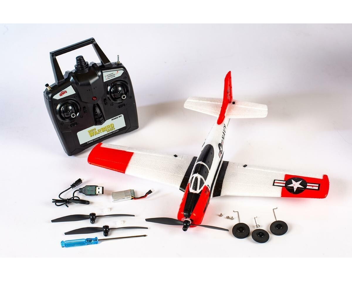 RAGE T-28 T28 Micro Warbirds RTF Ready To Fly Electric Airplane 400mm RGRA1302