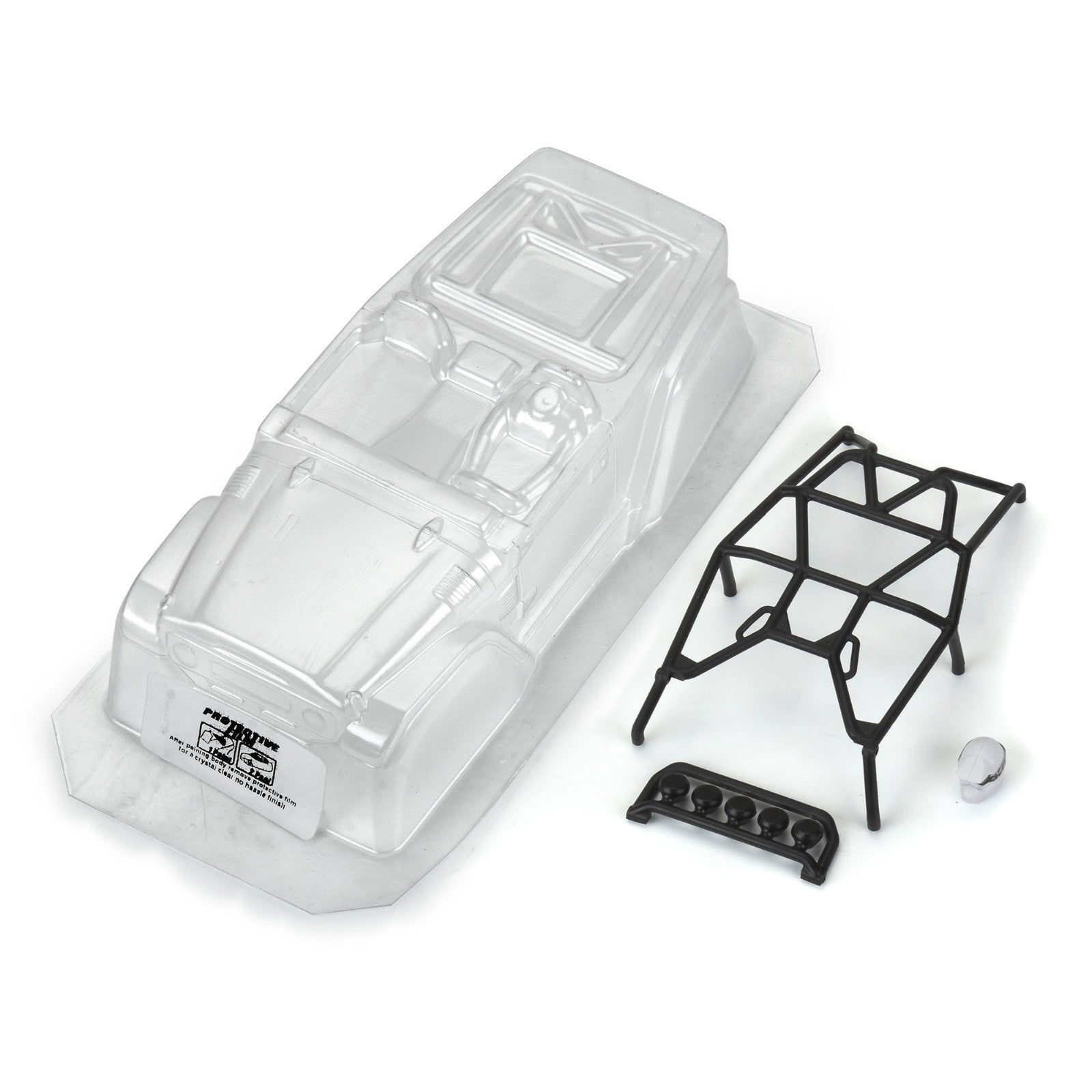 1/24 1979 Toyota Land Cruiser FJ40 Clear Body with Trail Cage: SCX24 PRO366300