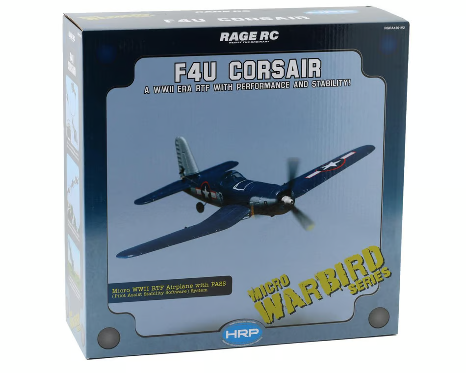 Rage RC F4U F-4U Corsair Micro RTF Ready to Fly RC Electric Airplane RGRA1301V2