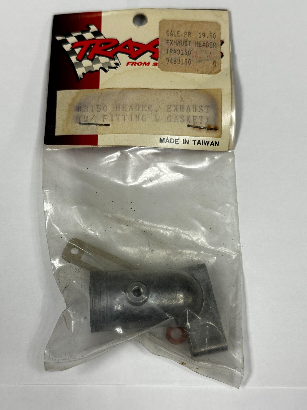 Traxxas Vintage .12 Exhaust Header With Fitting Gasket For Nitro Buggy TRA3150