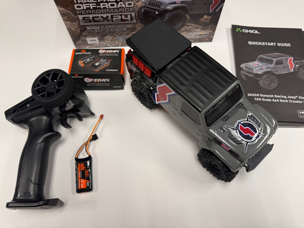Upgraded Axial 1/24 SCX24 Summit Racing Jeep Gladiator 4X4 Rock Crawler RTR