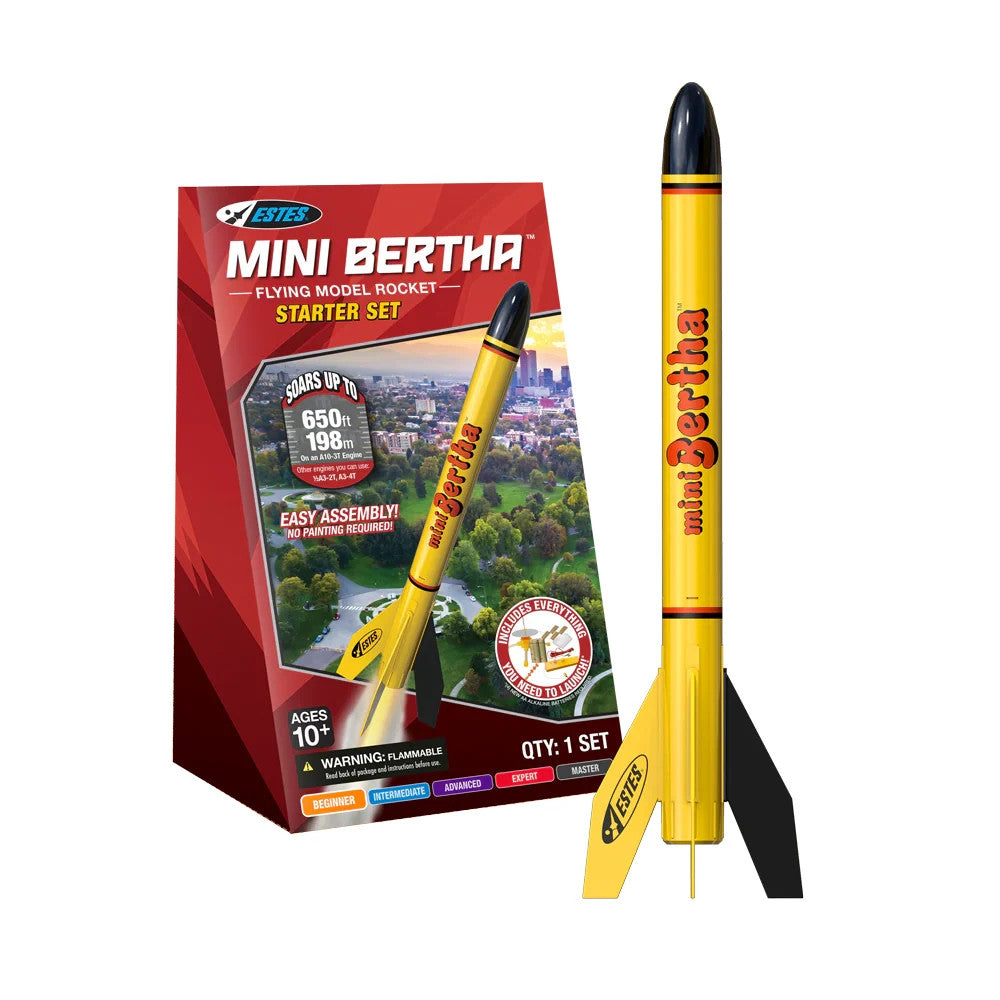 Estes Mini Bertha Model Rocket Launch Set w/Launch Pad & Controller EST5332 5332