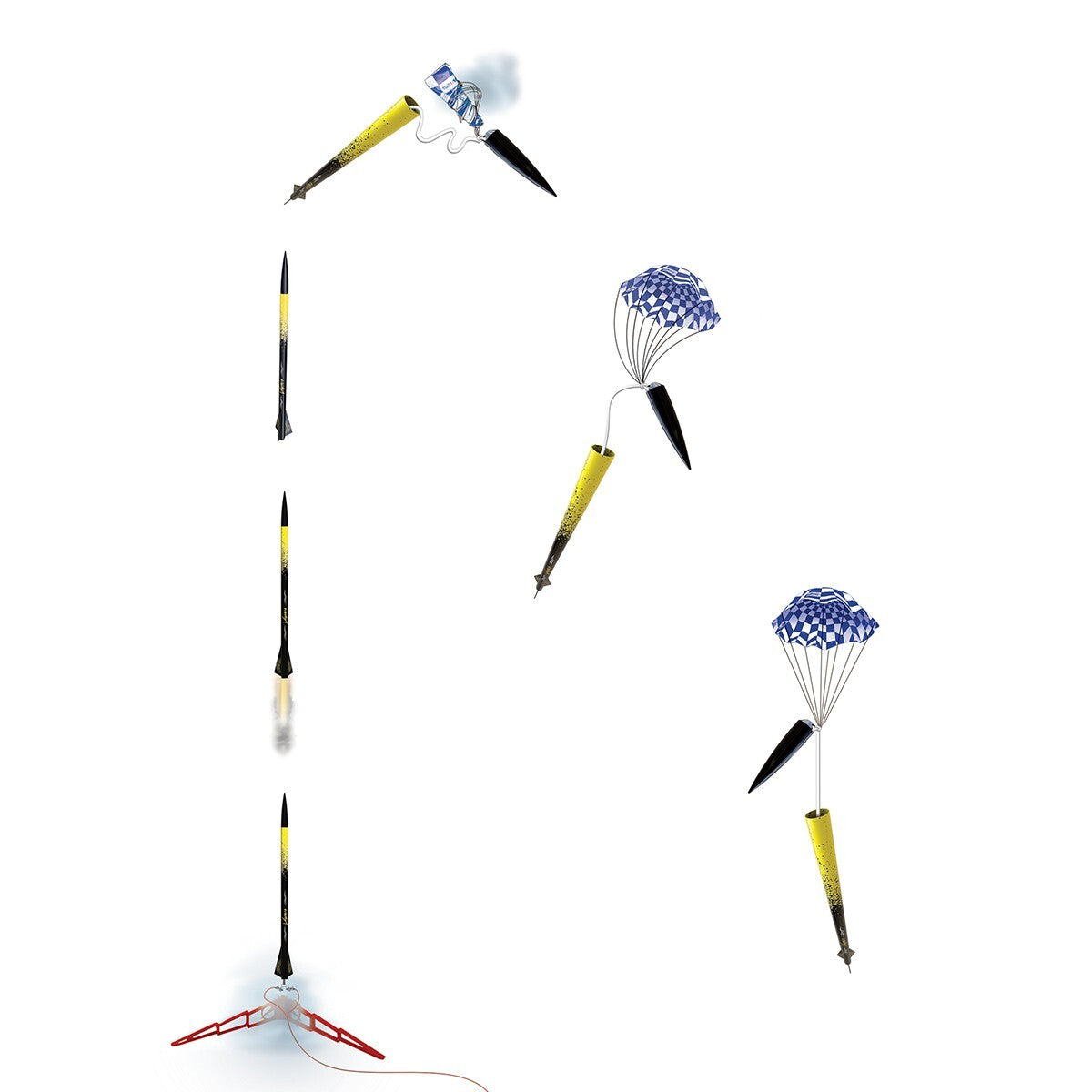 New Estes Rockets Vapor  Flying Model Rocket Kit Skill Level 3 Advanced EST7294