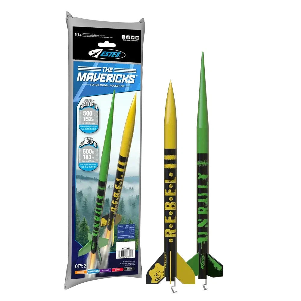 Estes The Mavericks Two Flying Model Rocket Kit EST1366 1366