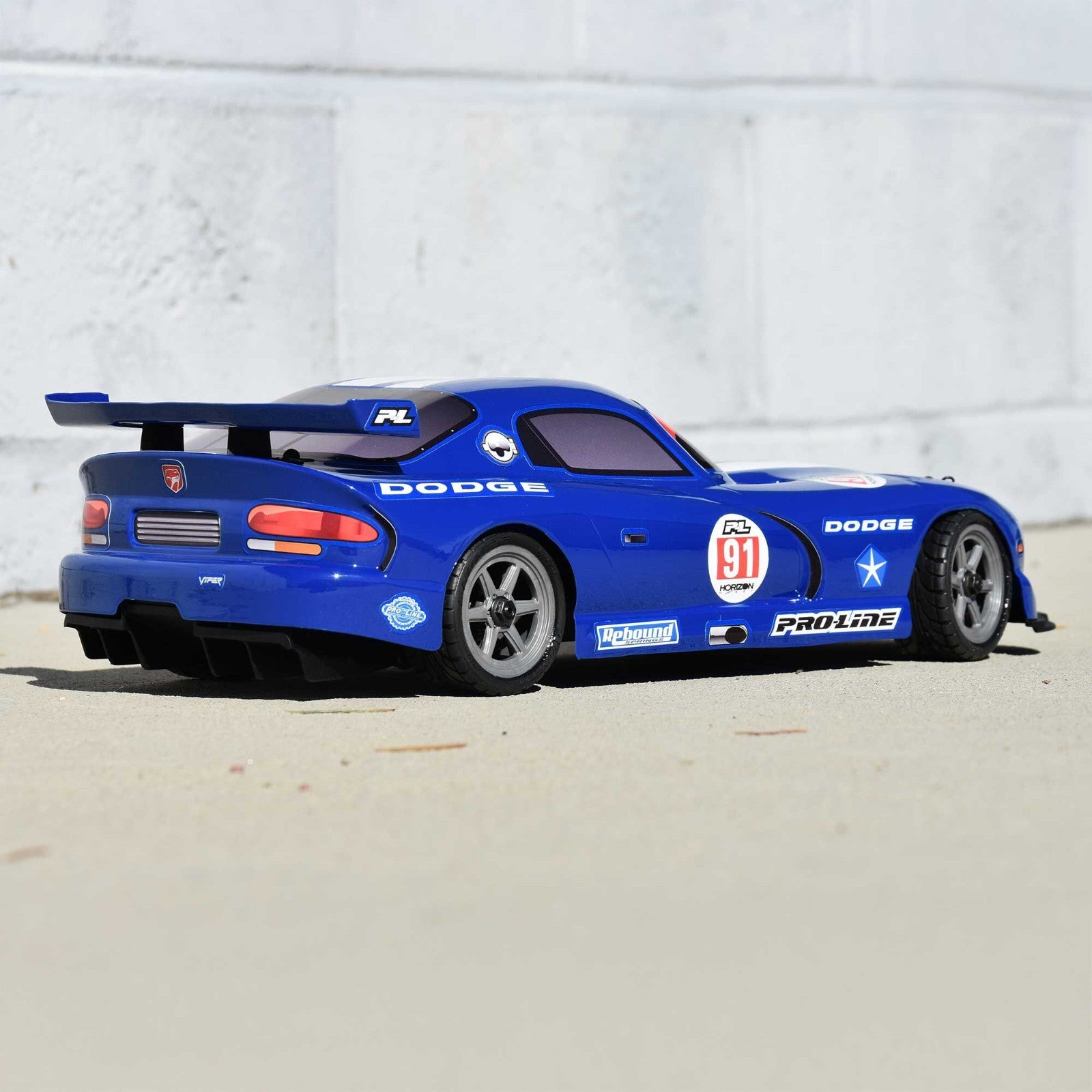 ProLine 1/12 Pre-Cut 2002 Dodge Viper GTS Blue Body: Losi NASCAR PRO368413