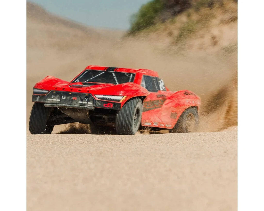 Arrma Fury 2WD MEGA 550 RTR Brushed 1/10 Off-Road Short Course Truck (Red) w/SLT