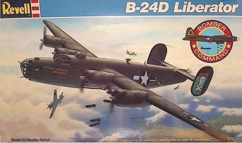 B-24D LIBERATOR Revell 1:72 Model Kit #4339 Sealed 1989 Vintage Made in USA -NIB