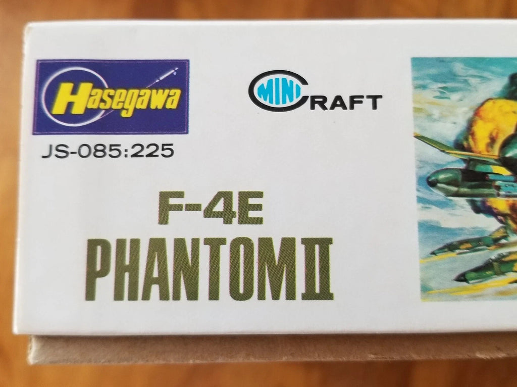 1/72 Scale Hasegawa, F-4E Phantom II Jet Airplane Kit #JS-085 BN Open Box