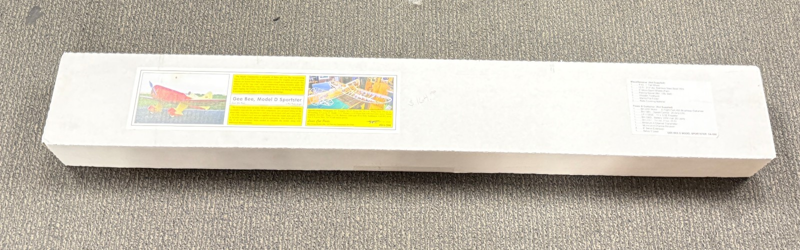 Brodak DA-590 Gee Bee Model D Sportster RC Airplane Balsa Kit Pat Tritle NIB
