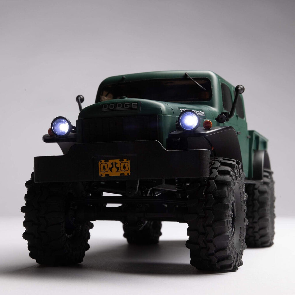 Axial AXI00007T2 1/24 SCX24 Dodge Power Wagon 4WD Rock Crawler Brushed RTR Green