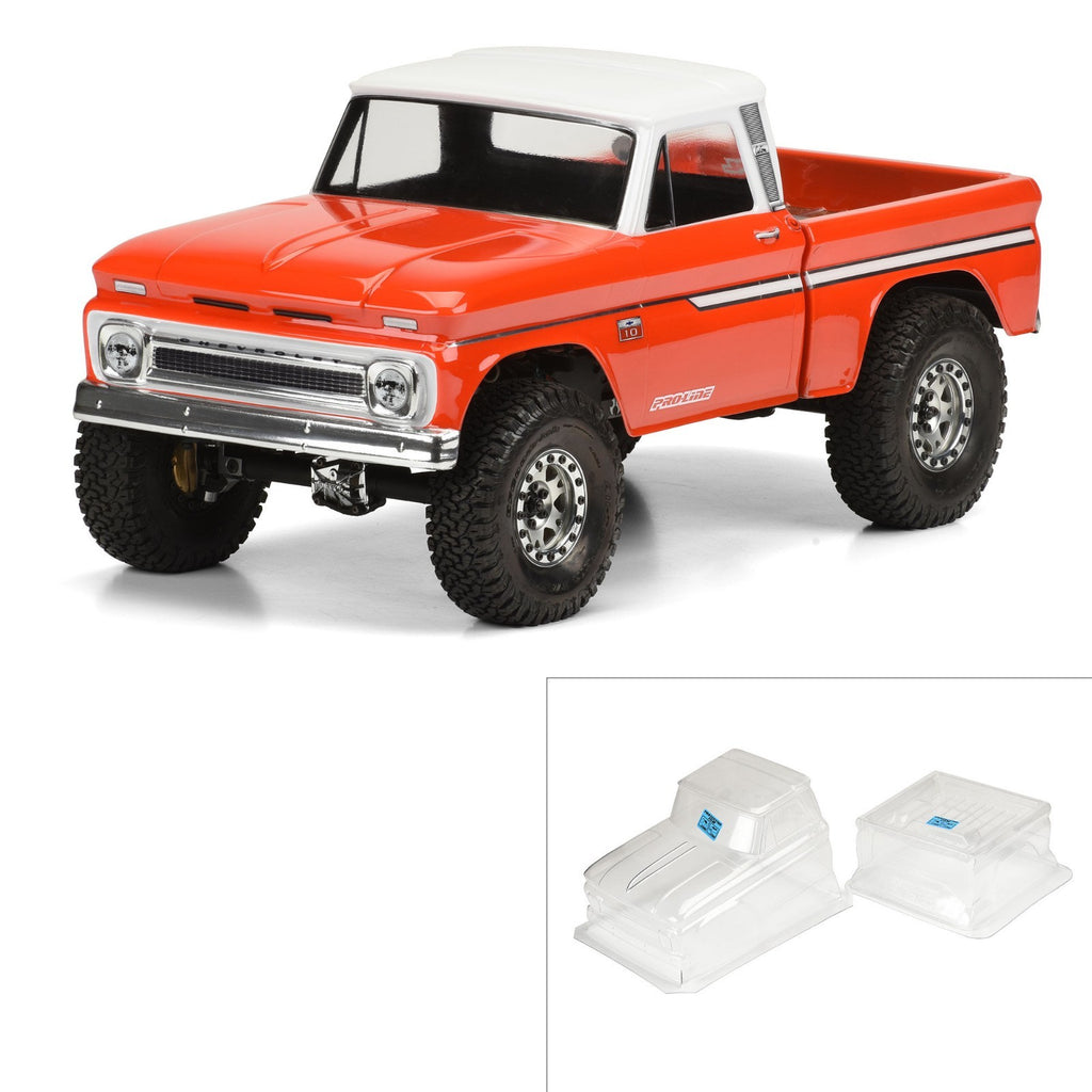 1/10 1966 Chevrolet C-10 Clear Body 12.3" (313mm) Wheelbase PRO348300