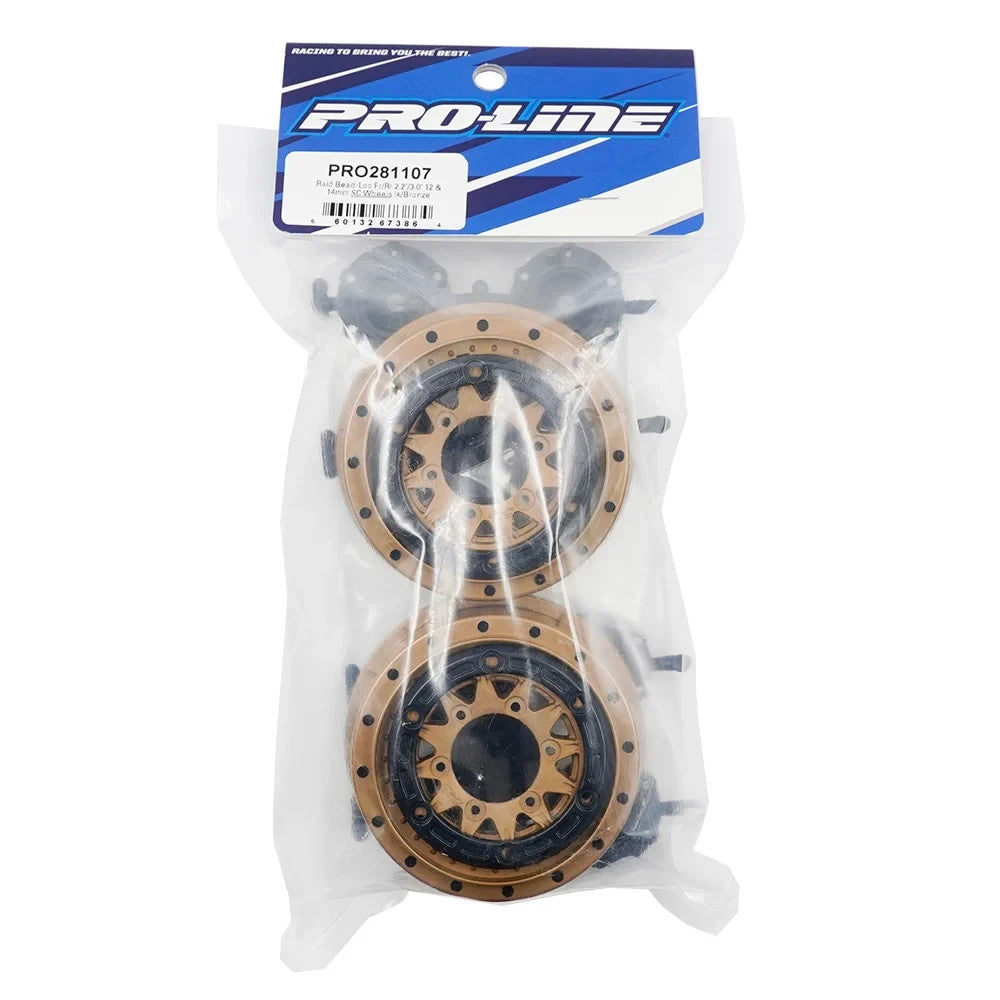 ProLine 281107 Limited Edition Raid Bead-Loc Fr/Rr 2.2"/3.0" 12 & 14mm SC Wheel