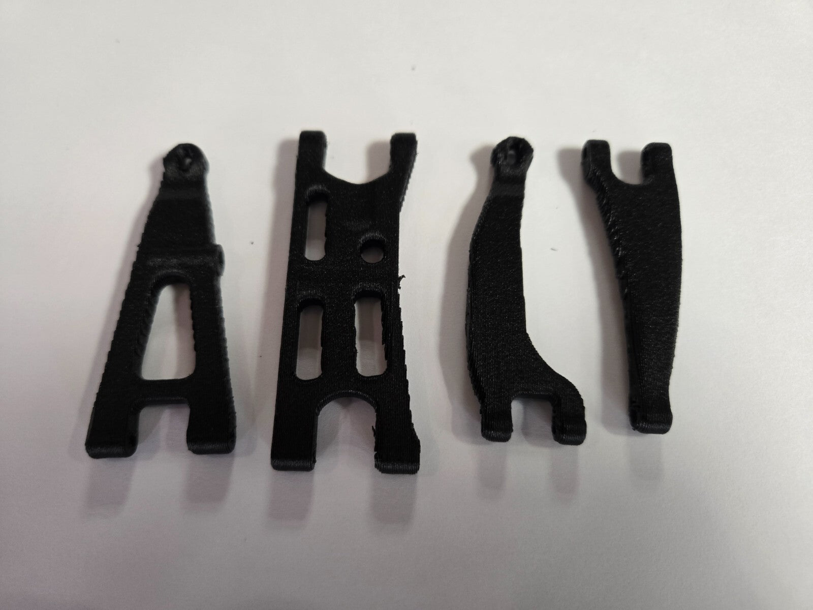 Complete Super Rigid 3D Printed PETG - Carbon Fiber Grom A-Arm Set