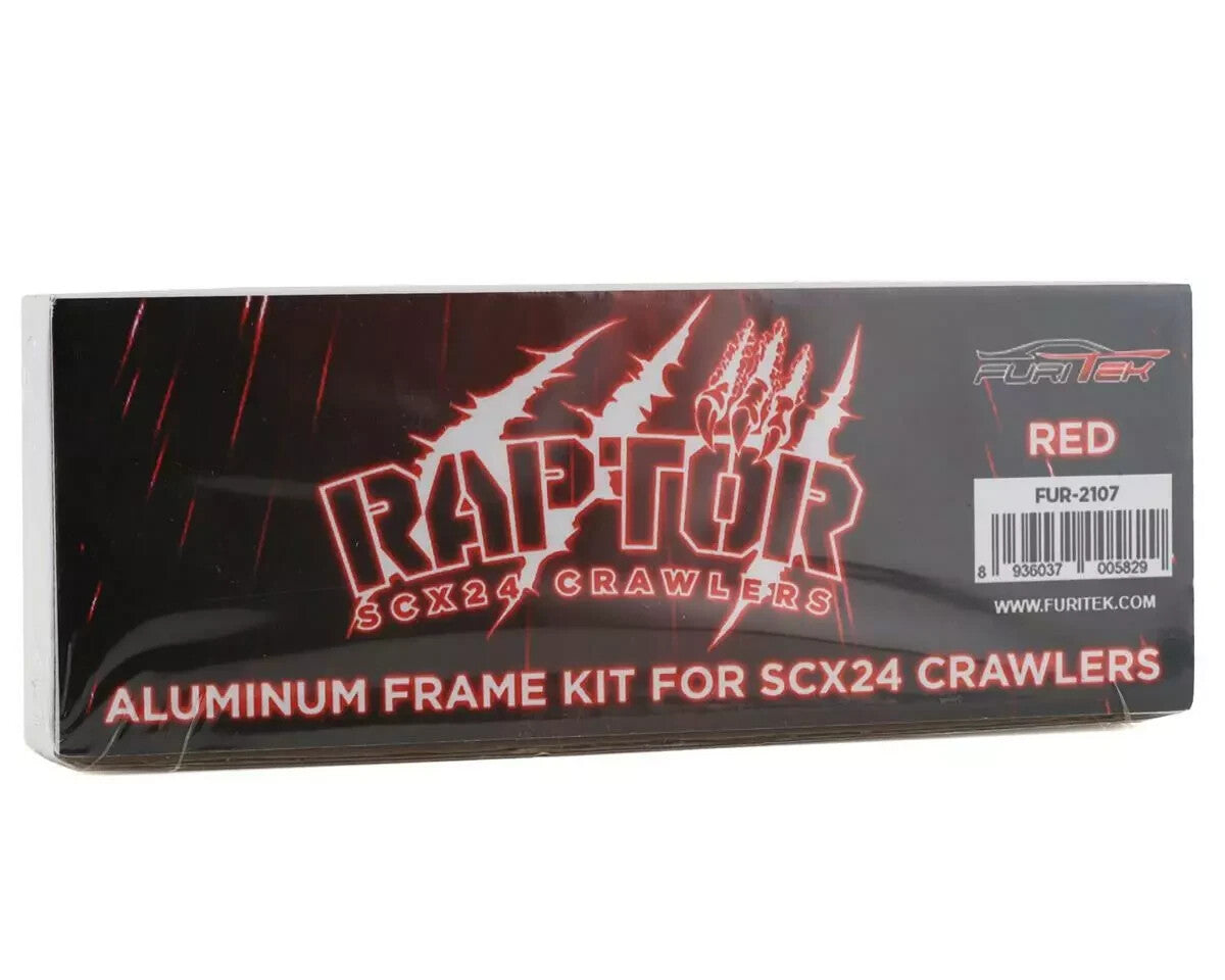 Furitek FRU2107 Furitek Raptor Aluminum Frame Kit Red Axial SCX24 FUR2107