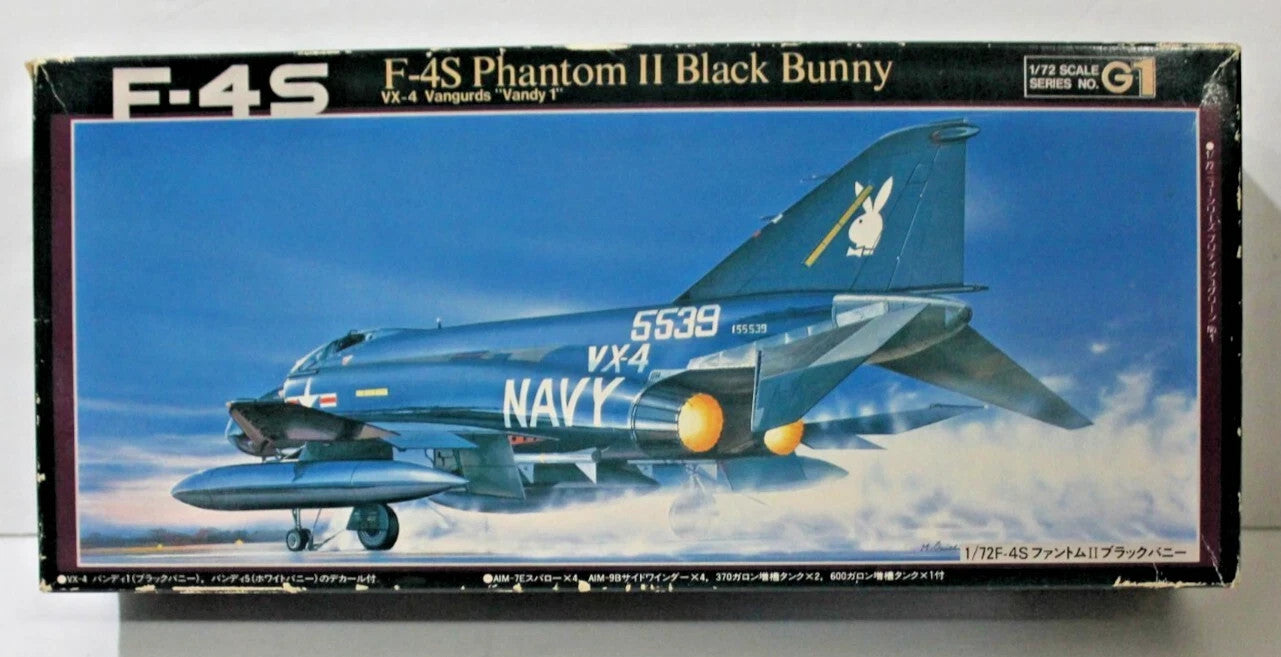 RARE Fujimi F-4S Phantom II 'Black Bunny' VX-4 Vanguards 'Vandy 1' in 1/72  G1