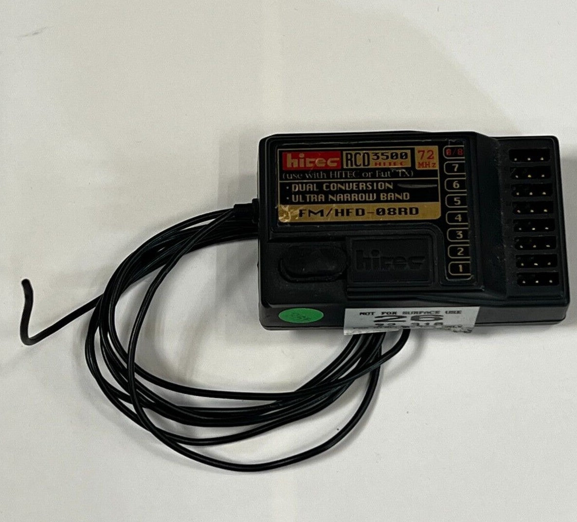 Excellent Hitec RCD3500 Negative Shift 72mhz RC Airplane Receiver : Futaba Hitec