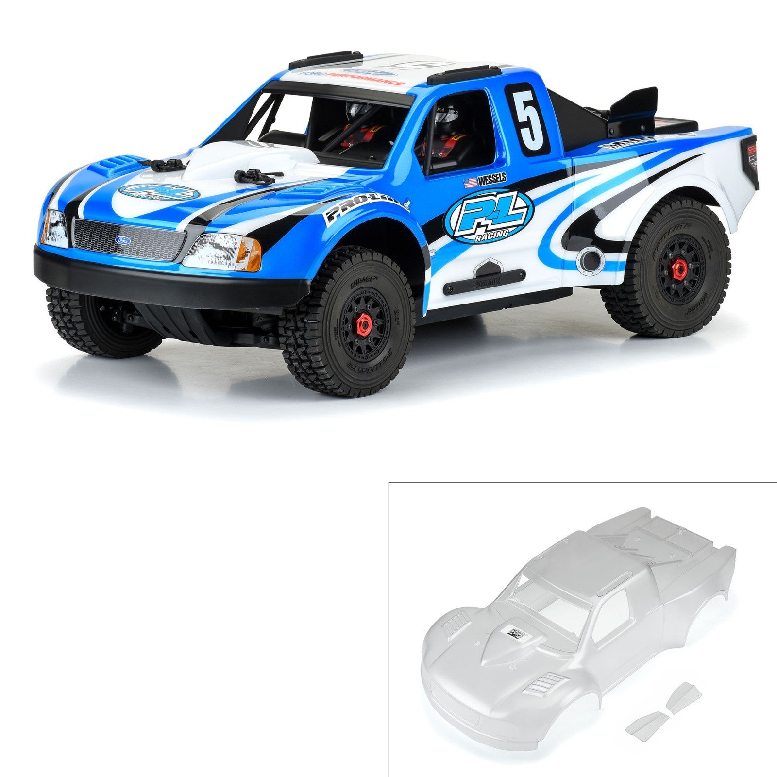 ProLine Racing PreCut 1997 Ford F-150 Trophy Truck Clear Body : ARRMA 4S Mojave