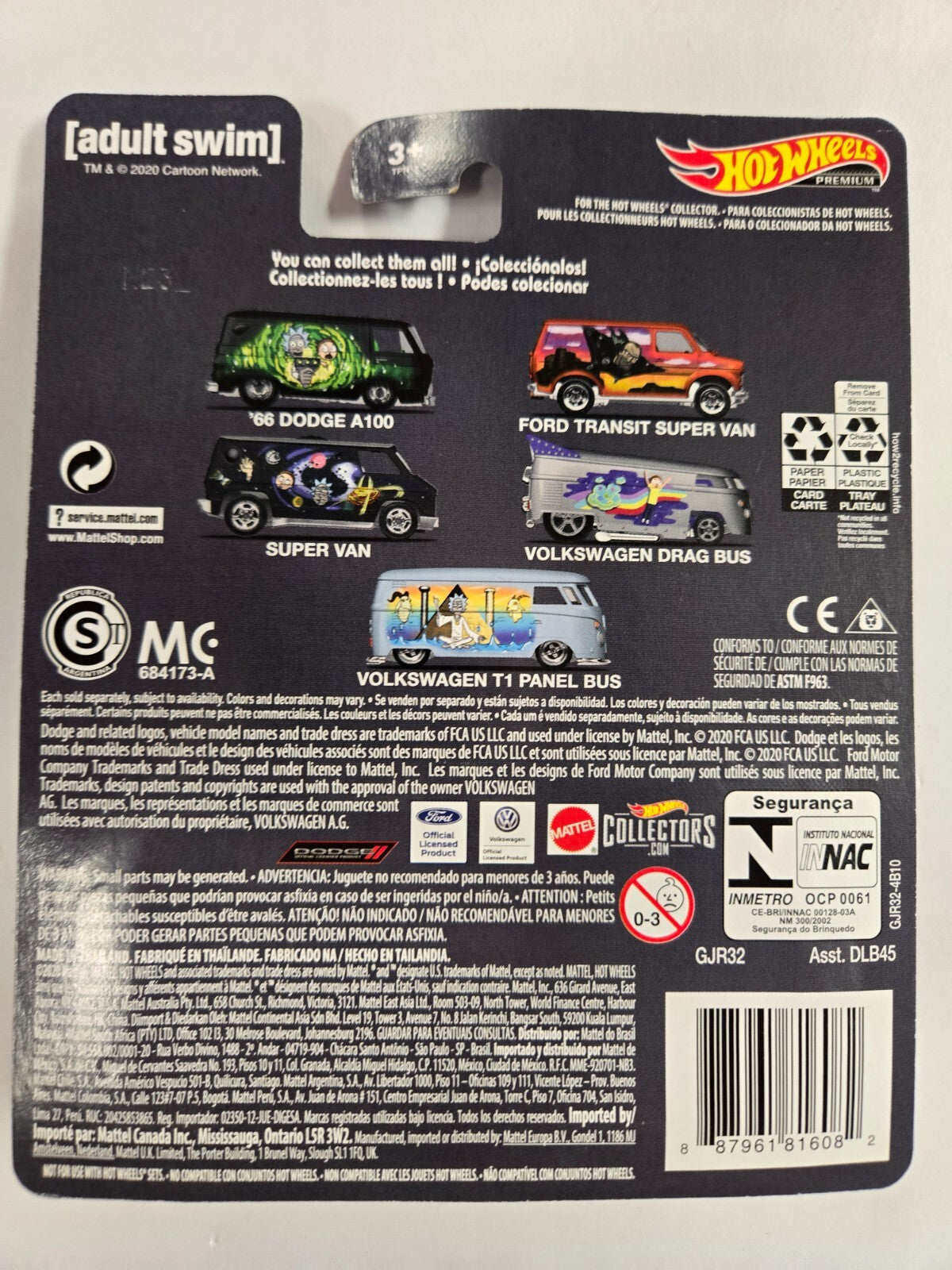 Hot Wheels Premium Super Van Rick and Morty  Pop Culture (2020) 3/5 Adult Swim