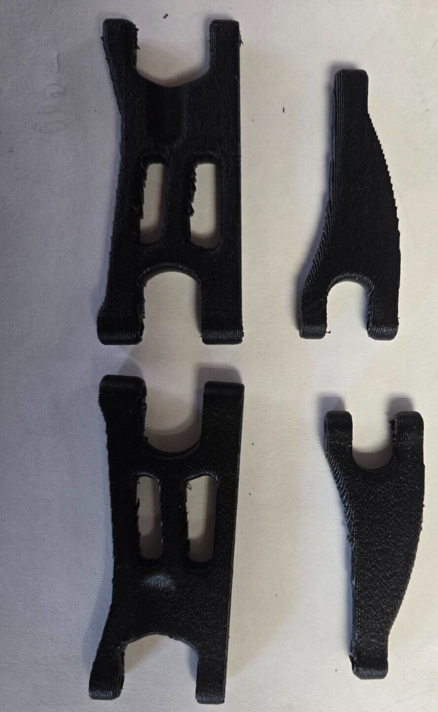 Complete Super Rigid 3D printed PETG - Carbon Fiber Mojave Grom A-Arm Set