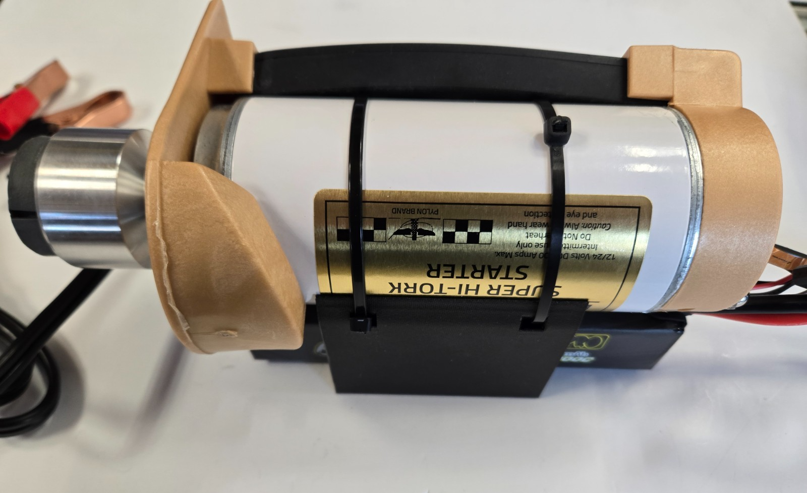3D Printed Battery Mount and Stand For Sullivan Dynatron RC Airplane Starter
