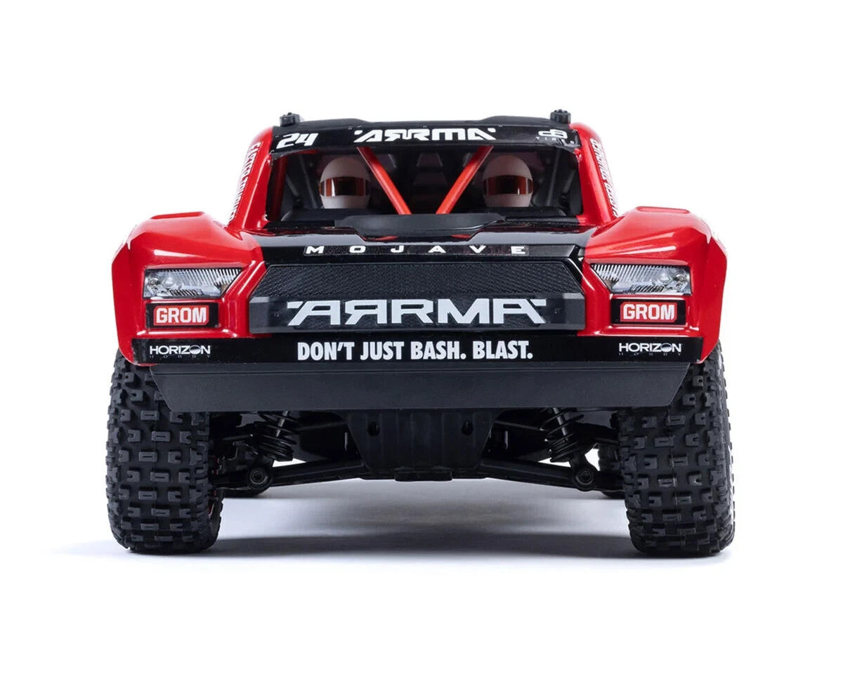 Arrma Mojave Grom MEGA 4WD 380 Brushed 1/18 Electric Desert Truck RTR Red/Black