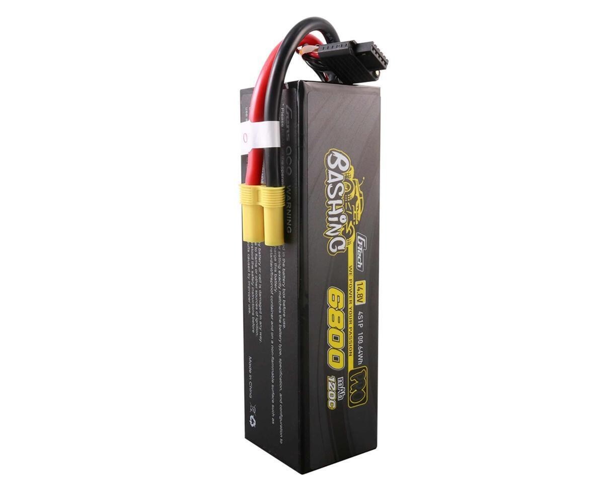 2x Gens Ace 6800mAh G-Tech 4S Bashing Series Hardcase LiPo Battery 120C 14.8V