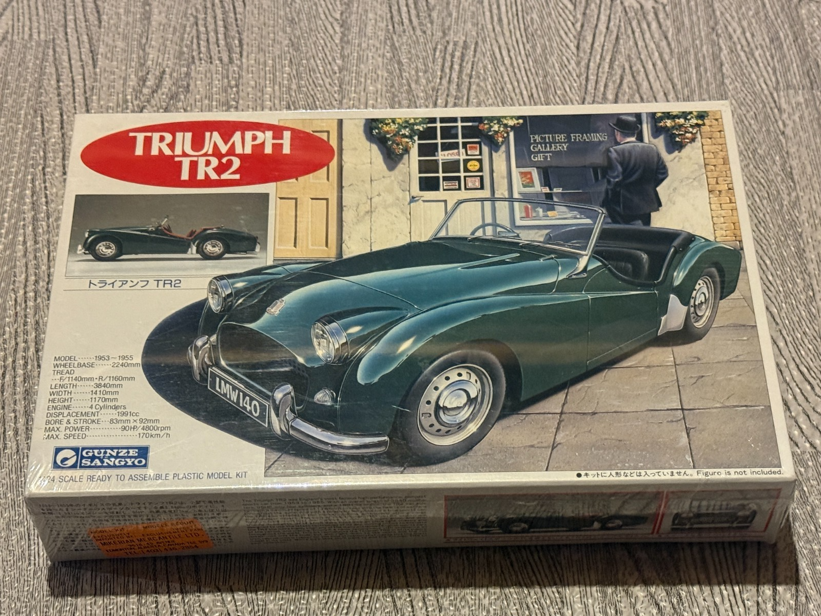 GUNZE SANGYO- TRIUMPH TR2 Platic Model Car Kit Sealed NIB ng31020