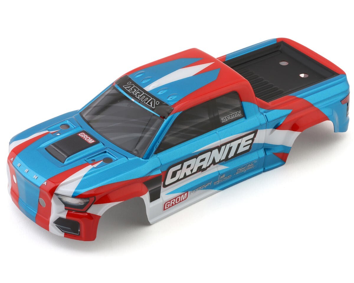 ARRMA ARA412001 1/18 Scale Granite Grom Mega Painted Body Blue / Red 412001