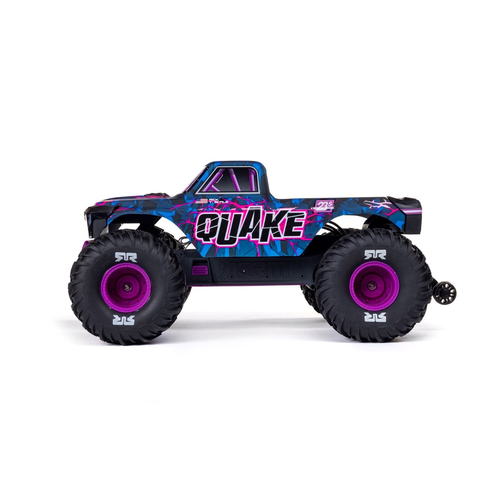 ARRMA 1/10 QUAKE 223S DSC 2WD RTR Brushless Monster Truck, Purple ARA3537T3