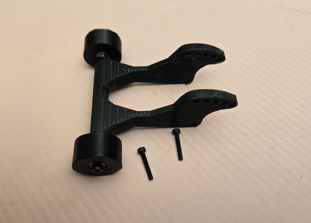 3D Printed Super Tough Wheelie for Mini Kraton Stiff TPU Simple Installation!