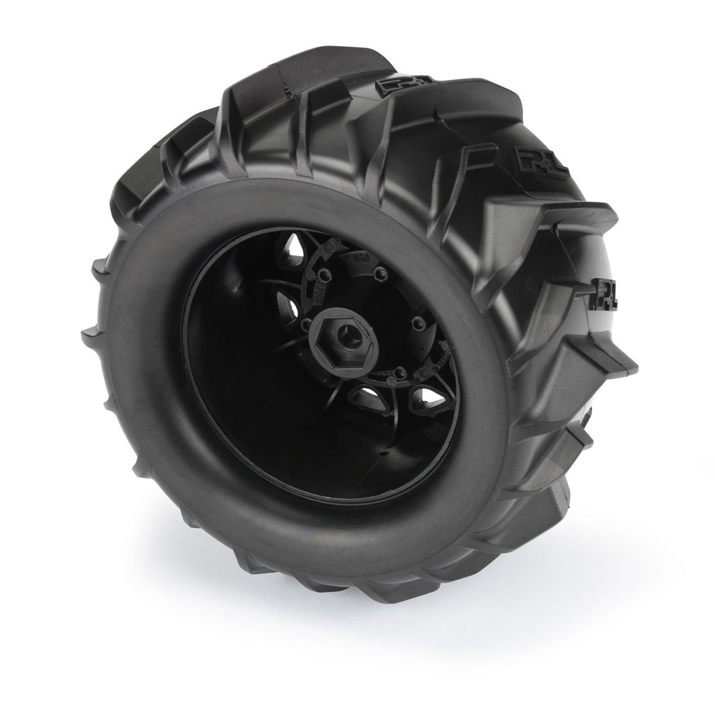 Pro-Line Racing Dumont 2.8 Sand/Snow MTD Raid Black Wheels F/R (PRO1019310)