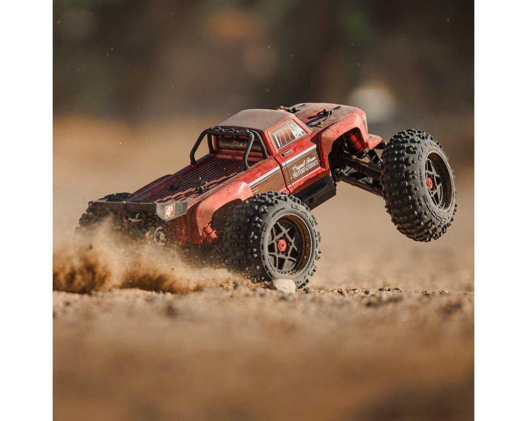 Arrma Outcast 4S V2 BLX Brushless RTR 1/10 Scale Stunt Truck (Red) ARA4410V2T4