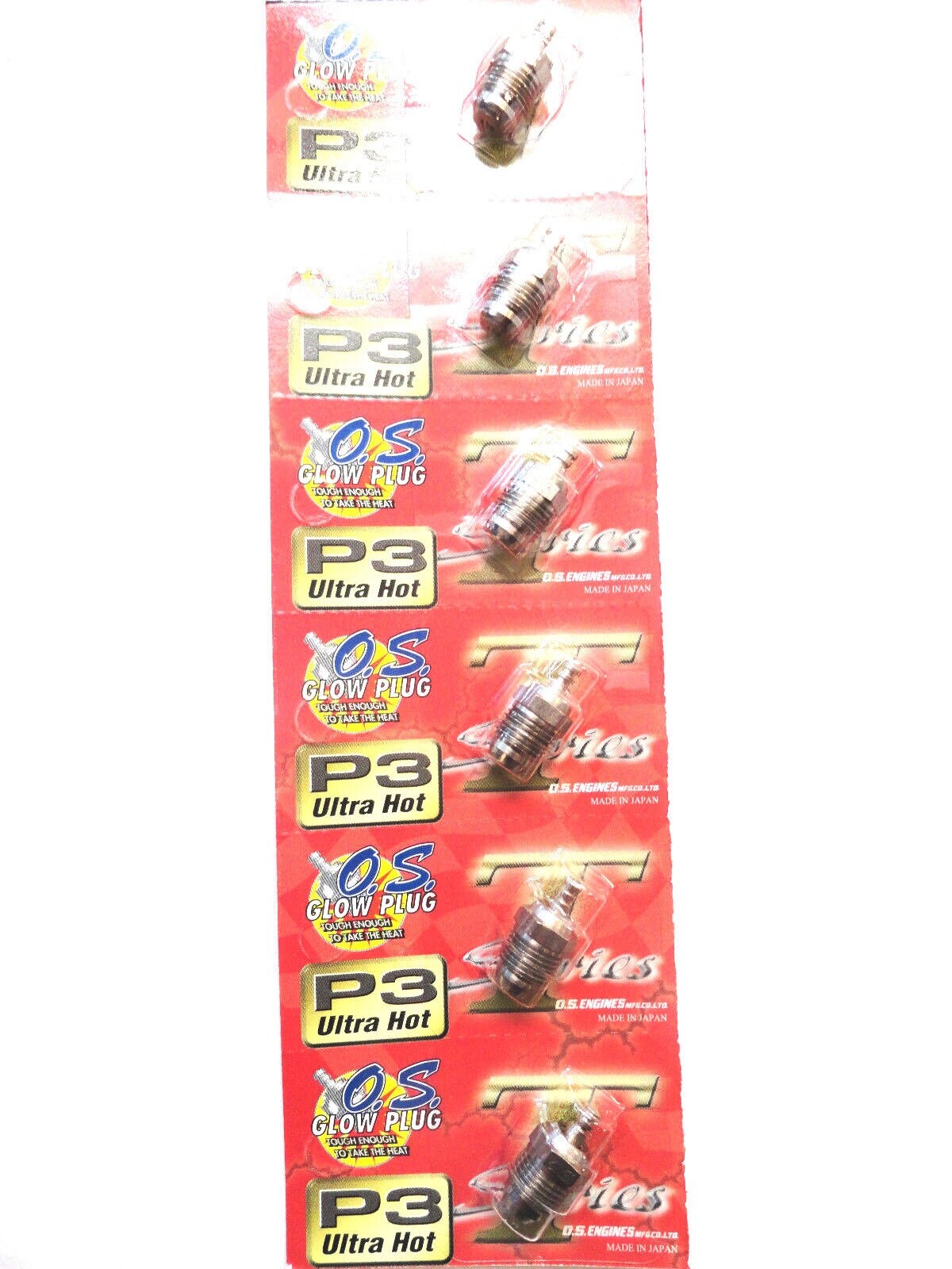 6 Pack OS O.S. P3 Turbo V Spec Nitro Engine Glow Plug Speed Ultra Hot OSMG2699
